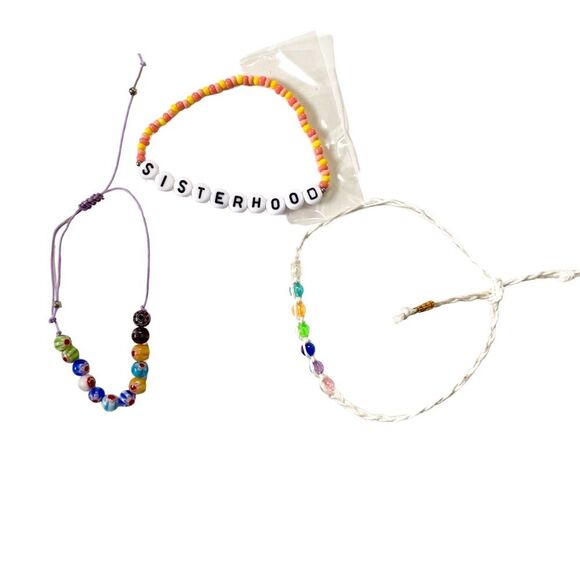 Womens Beaded Multicolor Summer Bracelets - Picture 1 of 6